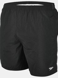 Mens Essential 16" Swim Shorts - Black