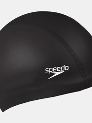 Speedo Unisex Adult Pace Swim Cap (Black)