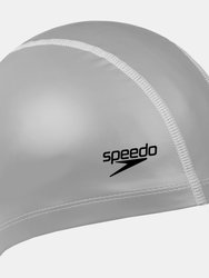 Speedo Unisex Adult Pace Swim Cap (Silver)