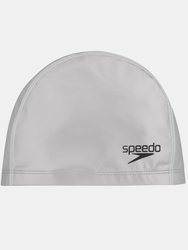 Speedo Unisex Adult Pace Swim Cap (Silver) - Silver