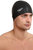 Speedo Unisex Adult Polyester Swim Cap (Black)
