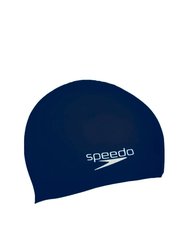 Speedo Unisex Adult Polyester Swim Cap (Navy) - Navy