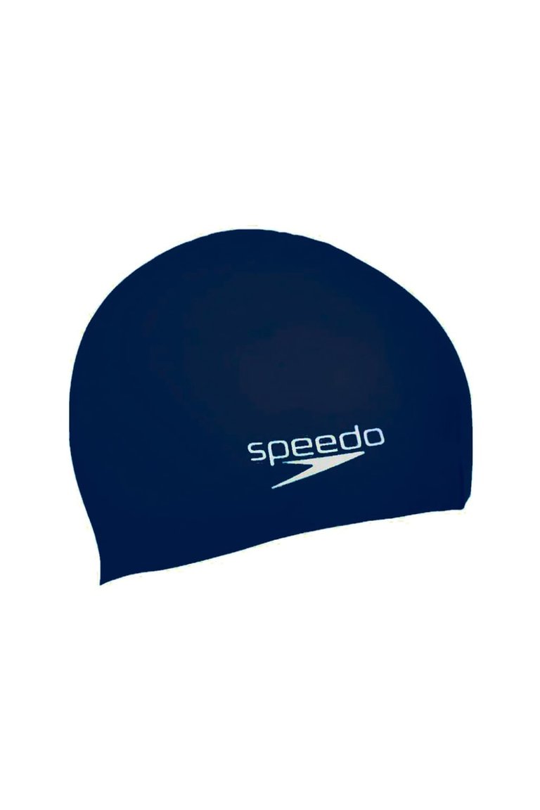 Speedo Unisex Adult Polyester Swim Cap (Navy) - Navy