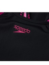 Speedo Womens/Ladies Hyperboom Splice Legsuit (Black/Pink)