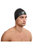 Unisex Adult 3D Silicone Swim Cap - Black