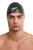 Unisex Adult 3D Silicone Swim Cap - Black