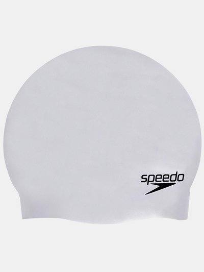 Speedo Unisex Adult 3D Silicone Swim Cap - Silver product