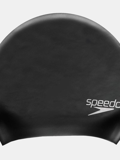 Speedo Unisex Adult Long Hair Silicone Swim Cap - Black product