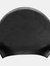 Unisex Adult Long Hair Silicone Swim Cap - Black