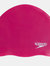 Unisex Adult Moulded Silicone Swimming Cap, Pink - Pink