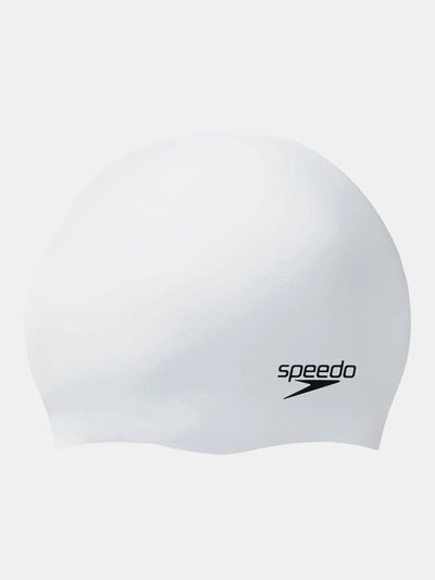 Speedo Unisex Adult Moulded Silicone Swimming Cap - White product