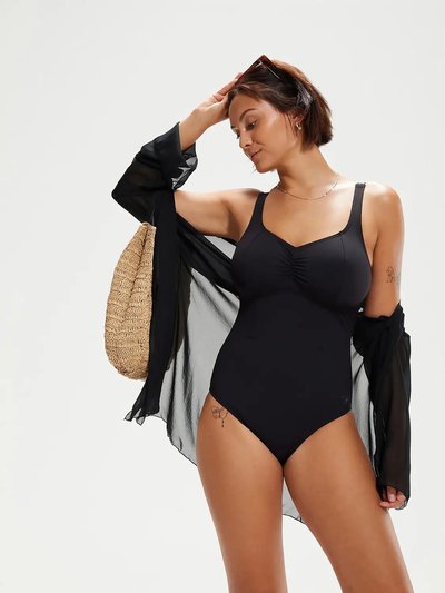 Speedo Womens/Ladies AquaNite Shaping One Piece Bathing Suit - Black product