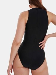 Womens/Ladies Hydrasuit One Piece Bathing Suit - Black