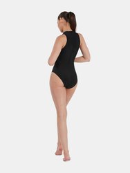 Womens/Ladies Hydrasuit One Piece Bathing Suit - Black