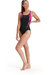 Womens/Ladies Hyperboom Splice Eco Endurance, One Piece Bathing Suit - Black/Pink