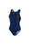 Women's Panel Recordbreaker Swimsuit - Blue/Black