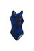 Women's Panel Recordbreaker Swimsuit - Blue/Black