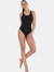 Womens Power Eco Endurance+ One Piece Bathing Suit - Black - Black