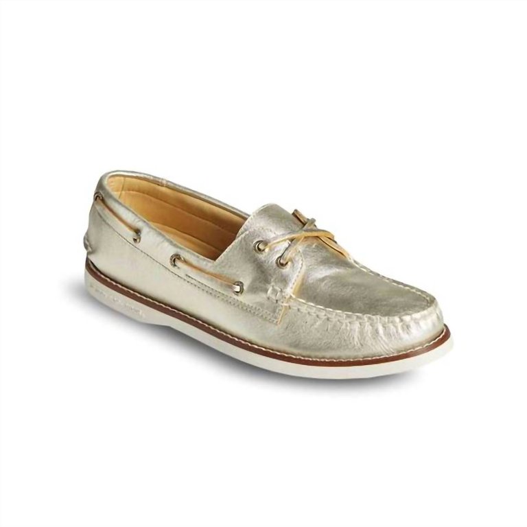 Women's A/o 2-Eye Montana Loafer Shoes In Gold