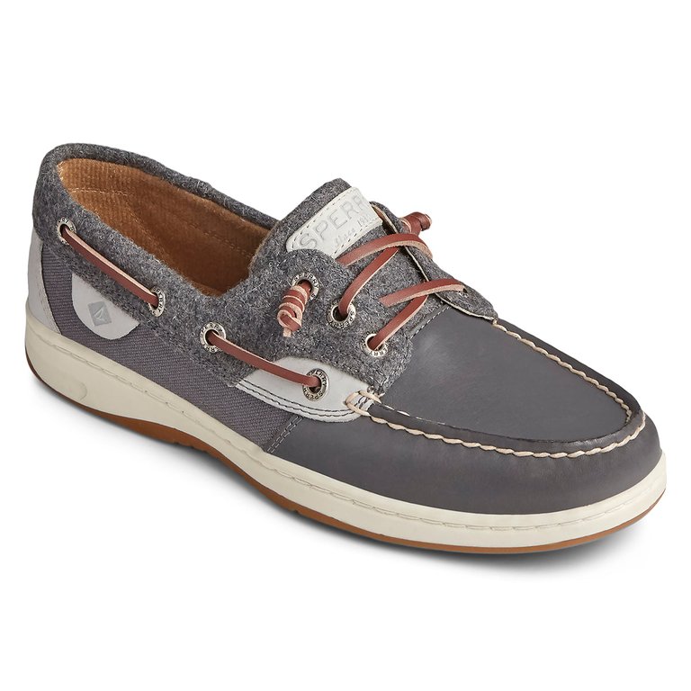 Women's Rosefish Wool Boat Shoes - Smoked Pearl