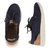 Women's Vulcanized Plushwave Athleisure Boat Leather Shoes - Navy