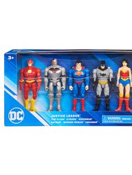 DC Justice League, 6-Pack 4" Action Figures