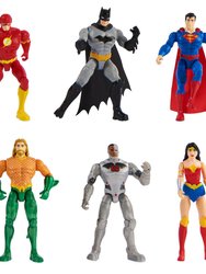 DC Justice League, 6-Pack 4" Action Figures