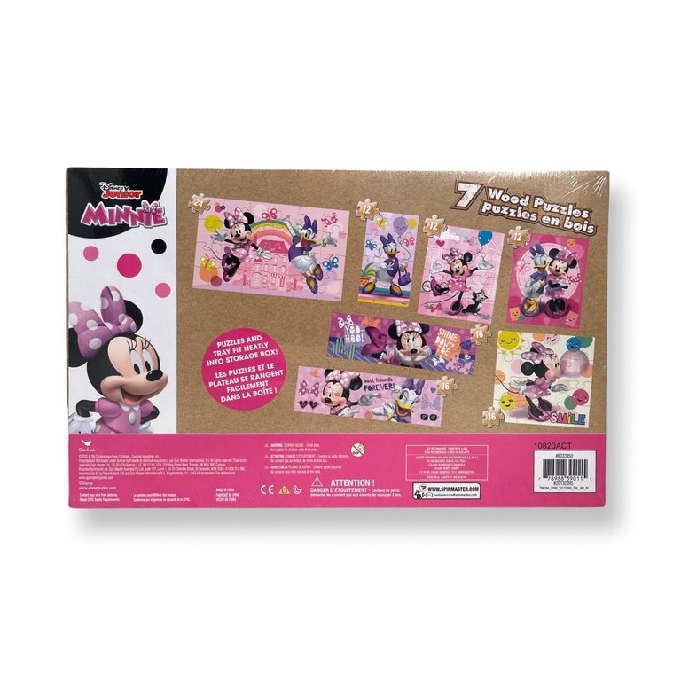 Disney Minnie Mouse 7 Wood Puzzles