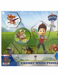 Paw Patrol Chunky Wood Puzzle Style (Assorted Styles)