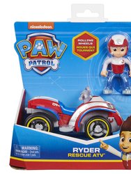 Paw Patrol - Ryder Rescue ATV Vehicle with Collectible Figure