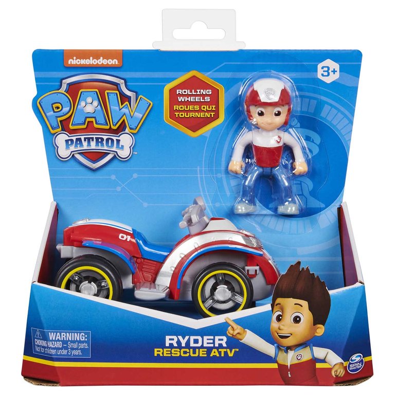 Paw Patrol - Ryder Rescue ATV Vehicle with Collectible Figure