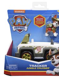 Paw Patrol - Tracker Jungle Cruiser Vehicle with Collectible Figure