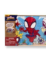 Spider-Man Amazing Friends 7 Wood Puzzles
