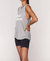 Script Muscle Tank Top In Grey