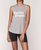 Script Muscle Tank Top In Grey - Grey