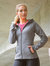 Spiro Ladies Micro Fleece Hoodie (Grey/Black)