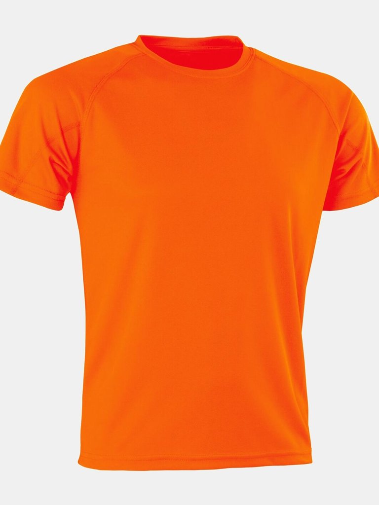 Spiro Mens Aircool T-Shirt (Flo Orange) - Flo Orange