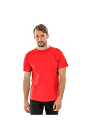 Spiro Mens Aircool T-Shirt (Red) - Red