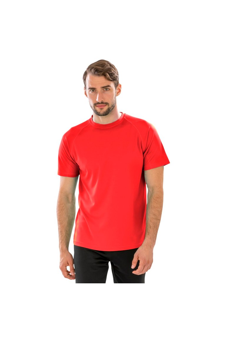 Spiro Mens Aircool T-Shirt (Red) - Red