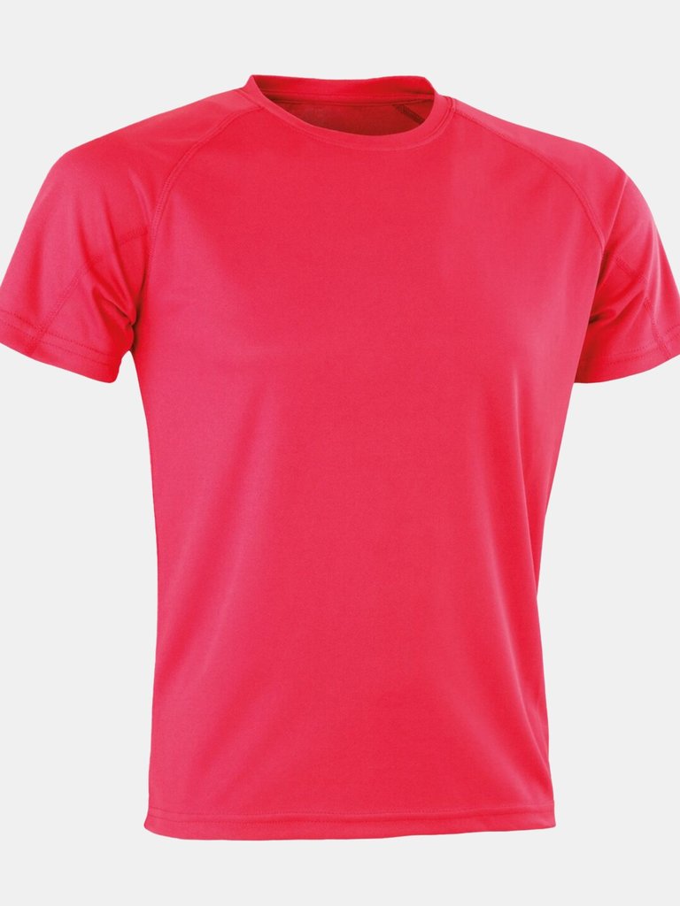 Spiro Mens Aircool T-Shirt (Super Pink) - Super Pink