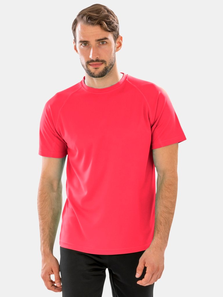Spiro Mens Aircool T-Shirt (Super Pink)