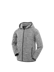 Spiro Mens Micro Fleece Hoodie (Grey/Black) - Grey/Black