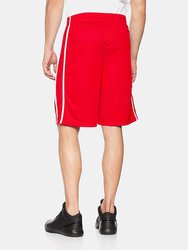 Spiro Mens Quick Dry Basketball Shorts (Red/White)