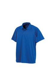Spiro Unisex Adults Impact Performance Aircool Polo Shirt (Royal Blue) - Royal Blue