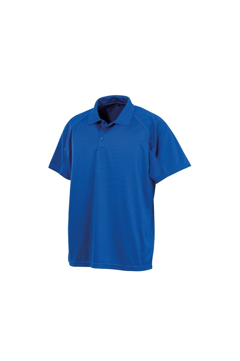 Spiro Unisex Adults Impact Performance Aircool Polo Shirt (Royal Blue) - Royal Blue