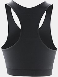 Spiro Womens/Ladies Impact Softex Plain Crop Top (Black)