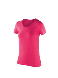 Spiro Womens/Ladies Impact Softex Short Sleeve T-Shirt (Candy) - Candy