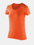 Spiro Womens/Ladies Impact Softex Short Sleeve T-Shirt (Tangerine) - Tangerine