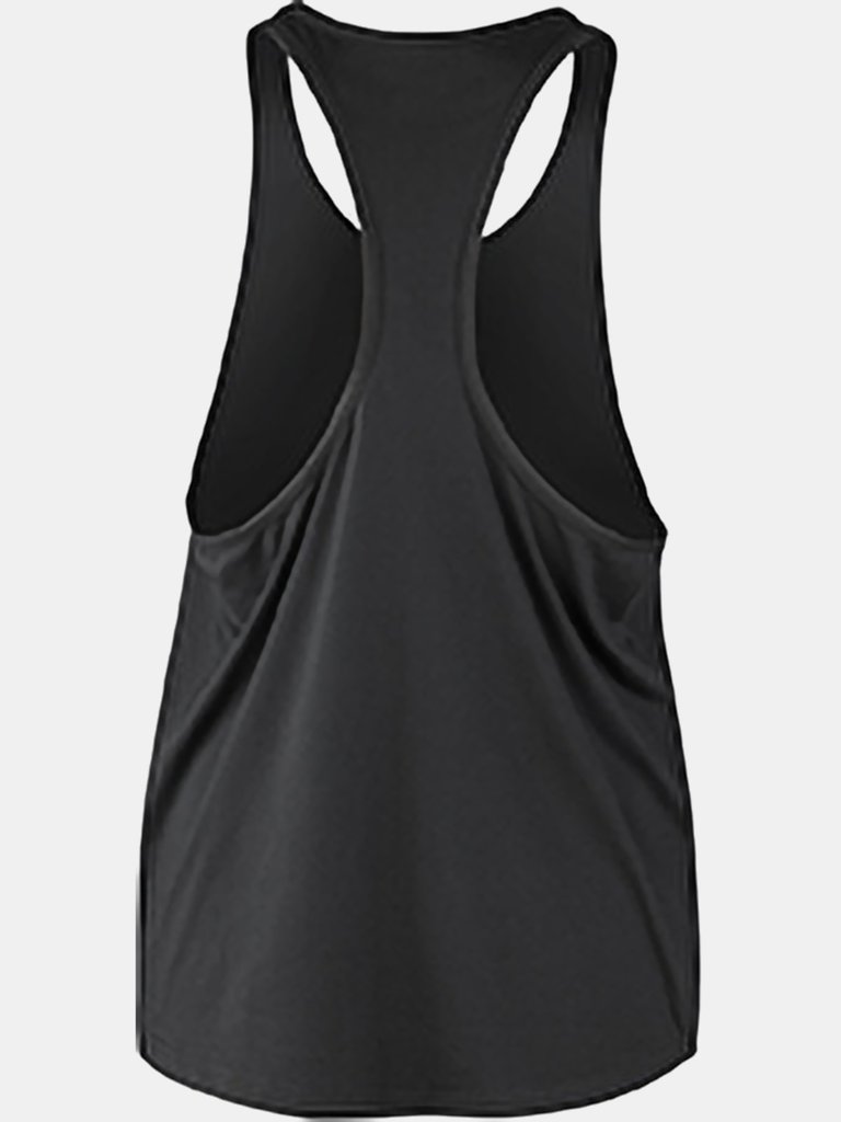 Spiro Womens/Ladies Impact Softex Tank Top (Black)