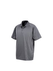 Unisex Adults Impact Performance Aircool Polo Shirt - Grey - Grey